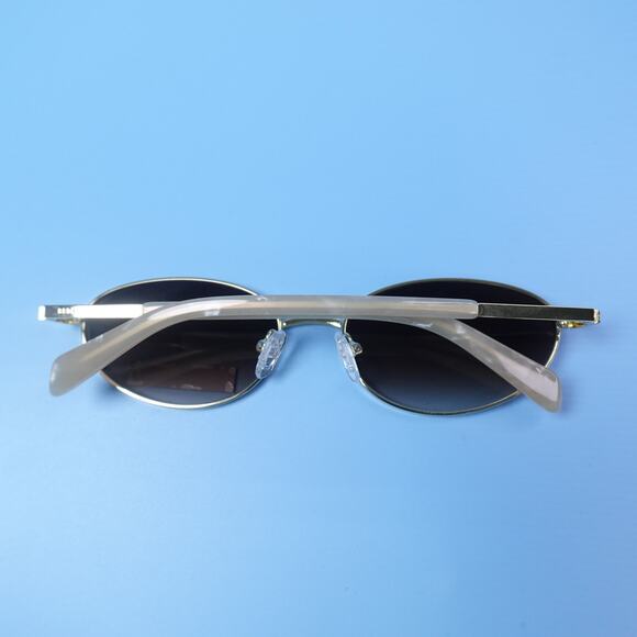 Rebecca Minkoff Sunglasses Evangelyne Gold Frame & Pearl Arms 100% UV Protection main image 11
